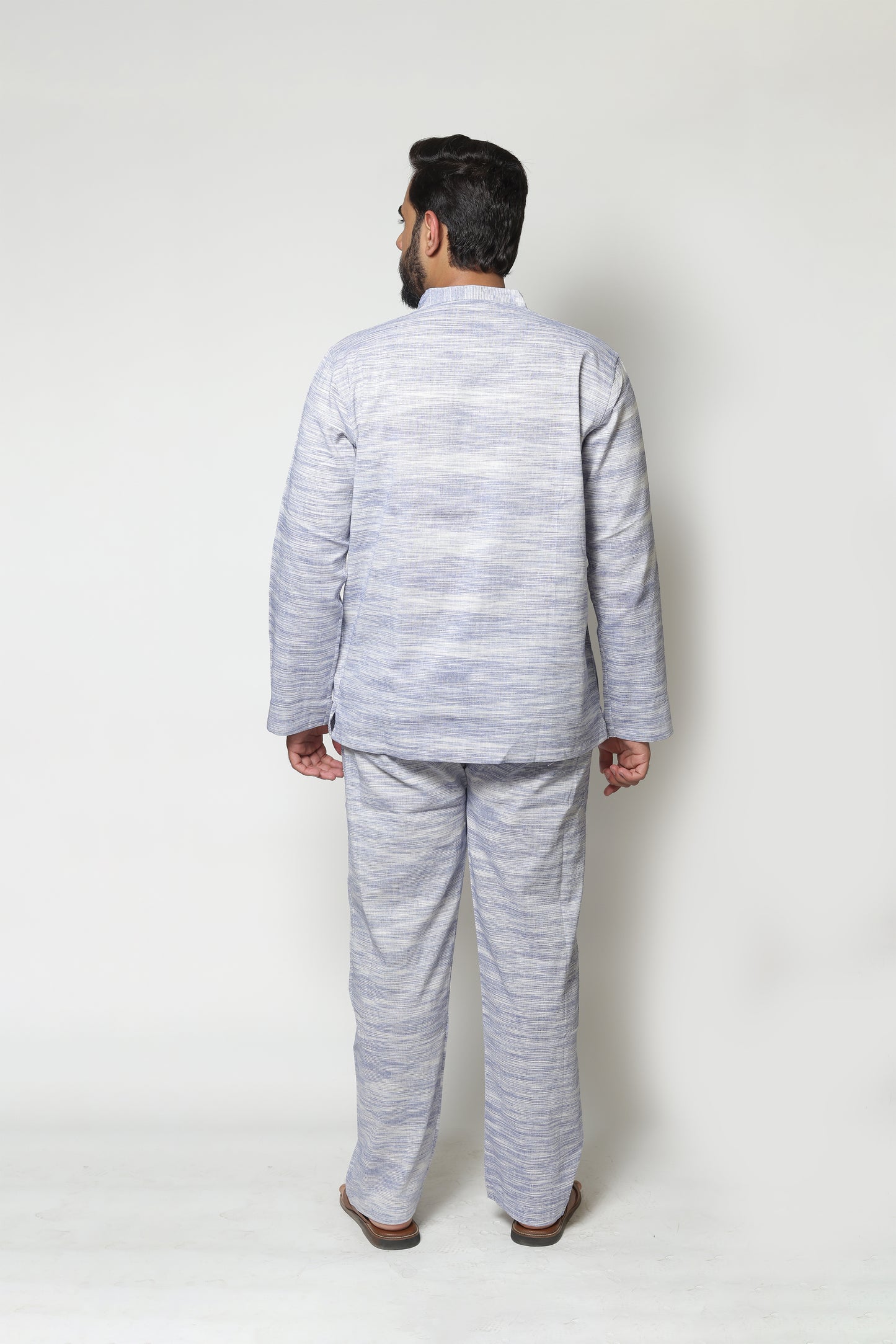 BLUE HANDWOVEN CO-ORD SET