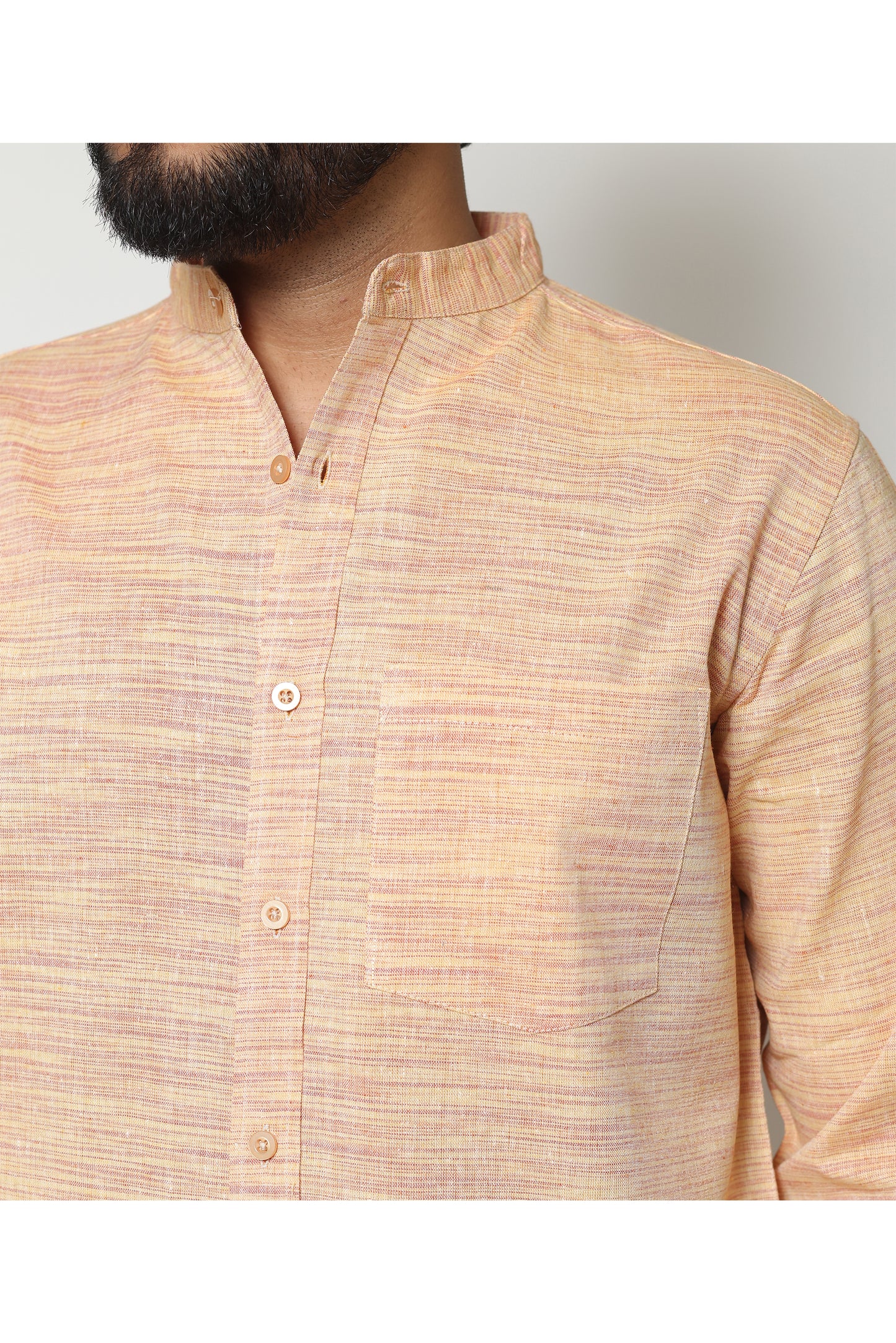 PEACH HANDWOVEN CO-ORD SET