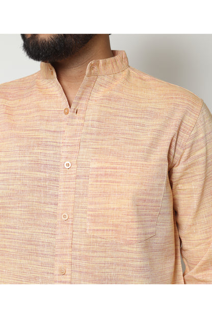 PEACH HANDWOVEN CO-ORD SET
